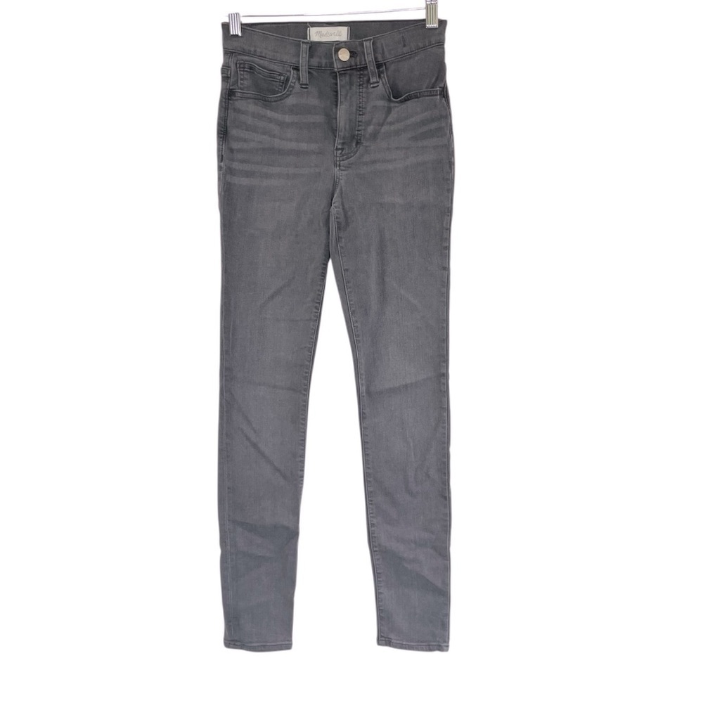 Madewell Gray Road Tripper Skinny Jeans Mid- Rise Stretch size 24 Style # MB385